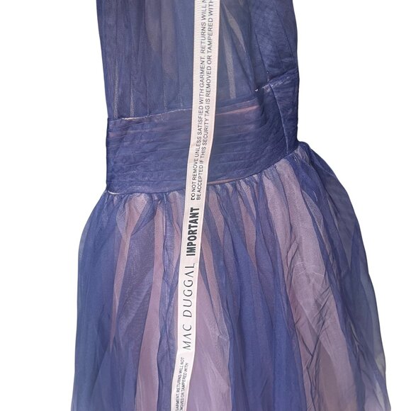Mac Duggal Ombré Tulle Midi Length Gown – Size 14 NWT - Picture 5 of 7